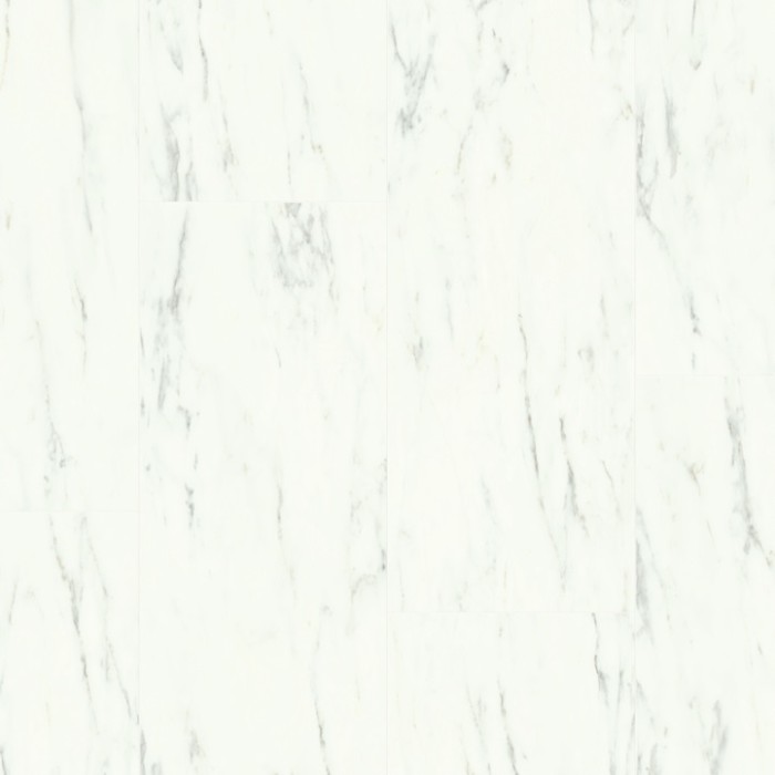 Плитка ПВХ Quick Step Ambient Click AMCL40136 Мрамор каррарский белый